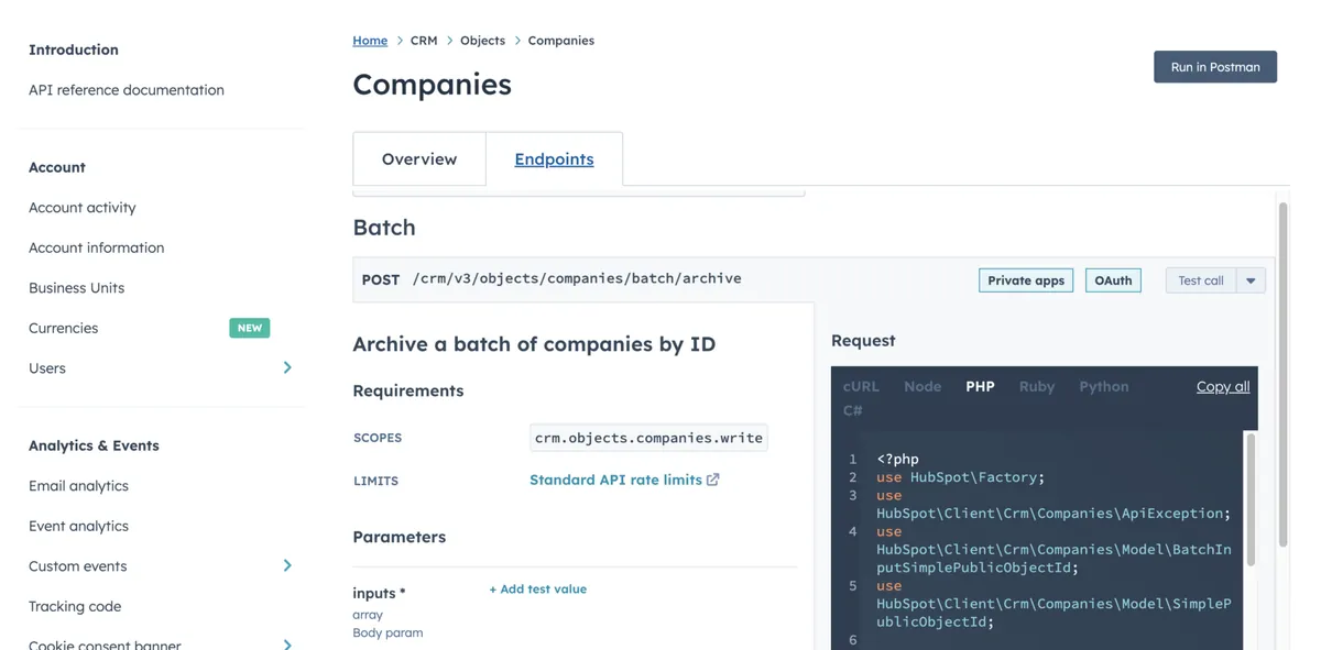 HubSpot API Guide