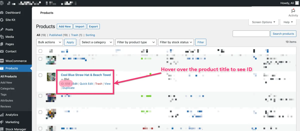 Add to cart function needs the product ID